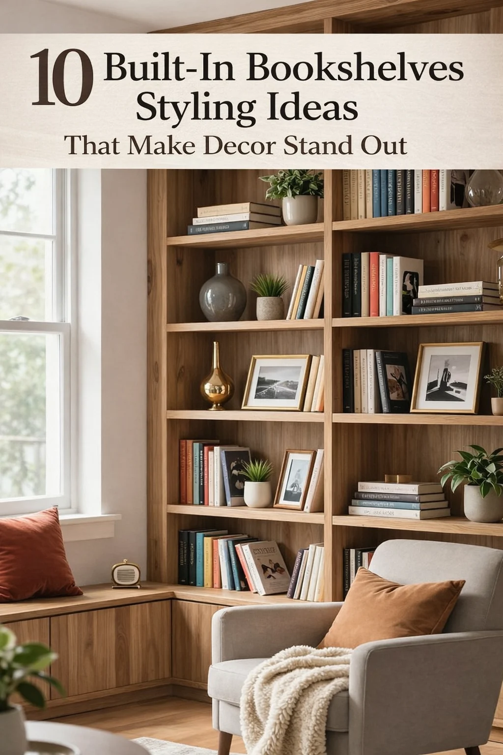 Ten built-in bookshelves styling ideas that make decor stand out