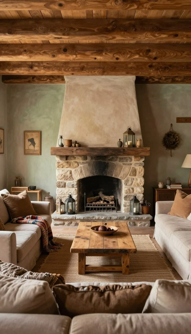 rustic living room decor