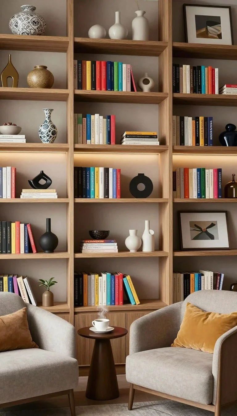 stylish bookshelves decor
